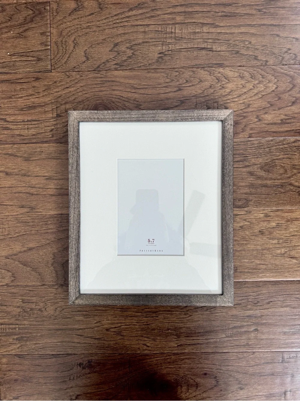 NIB Pottery Barn Gallery Wood Frame Charcoal with Mat 11x13 for 5x7 Photo